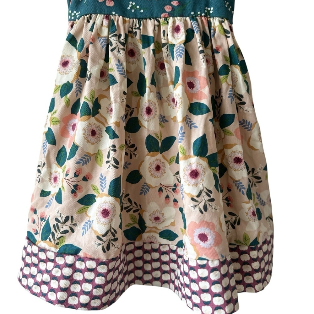 Floral Girls Jumper Dress - Picture 3 of 10
